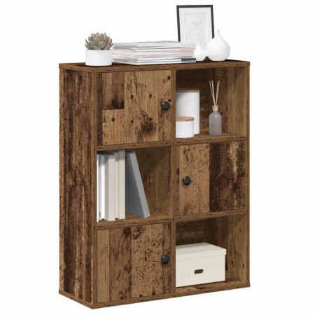 Estantería madera de ingeniería color envejecido 60x24x76,5 cm by , Bookcases and shelves - Ref: Foro24-860389, Price: 69,77 ...