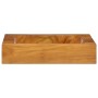 Solid teak wood washbasin 50x35x10 cm by vidaXL, Sinks - Ref: Foro24-326163, Price: 126,72 €, Discount: %
