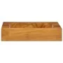 Solid teak wood washbasin 50x35x10 cm by vidaXL, Sinks - Ref: Foro24-326163, Price: 124,87 €, Discount: %