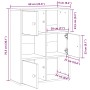 Estantería madera de ingeniería color envejecido 60x24x76,5 cm by , Bookcases and shelves - Ref: Foro24-860389, Price: 69,77 ...