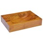 Solid teak wood washbasin 50x35x10 cm by vidaXL, Sinks - Ref: Foro24-326163, Price: 126,72 €, Discount: %
