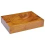Solid teak wood washbasin 50x35x10 cm by vidaXL, Sinks - Ref: Foro24-326163, Price: 124,87 €, Discount: %