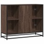 Aparador de madera de ingeniería marrón roble 92x35x76 cm by , Sideboards - Ref: Foro24-849018, Price: 83,19 €, Discount: %