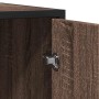 Aparador de madera de ingeniería marrón roble 92x35x76 cm by , Sideboards - Ref: Foro24-849018, Price: 83,19 €, Discount: %