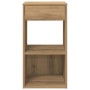 Mesillas de noche con cajón 2 uds roble artesanal 35x34x66,5 cm by , Nightstands - Ref: Foro24-858730, Price: 78,47 €, Discou...