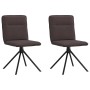 Sillas de comedor 2 unidades tela marrón oscuro von , Essstühle - Ref: Foro24-4101236, Preis: 104,25 €, Rabatt: %