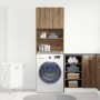 Armario lavadora madera ingeniería roble artesanal 64x24x190 cm by , Accessories for washing machines and dryers - Ref: Foro2...