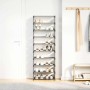 Zapatero 10 niveles gris 54x28x158 cm tejido no tejido by , Shoe racks and shoe organizers - Ref: Foro24-4100624, Price: 27,2...