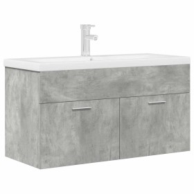 Mueble de baño con lavabo incorporado y grifo gris hormigón de , Muebles de baño - Ref: Foro24-3324891, Precio: 300,53 €, Des...
