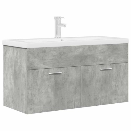 Mueble de baño con lavabo incorporado y grifo gris hormigón von , Badezimmermöbel - Ref: Foro24-3324891, Preis: 300,53 €, Rab...