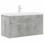 Mueble de baño con lavabo incorporado y grifo gris hormigón de , Muebles de baño - Ref: Foro24-3324891, Precio: 300,37 €