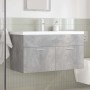 Mueble de baño con lavabo incorporado y grifo gris hormigón von , Badezimmermöbel - Ref: Foro24-3324891, Preis: 300,53 €, Rab...