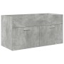 Mueble de baño con lavabo incorporado y grifo gris hormigón von , Badezimmermöbel - Ref: Foro24-3324891, Preis: 300,53 €, Rab...