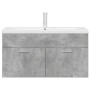 Mueble de baño con lavabo incorporado y grifo gris hormigón von , Badezimmermöbel - Ref: Foro24-3324891, Preis: 300,53 €, Rab...