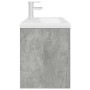 Mueble de baño con lavabo incorporado y grifo gris hormigón de , Muebles de baño - Ref: Foro24-3324891, Precio: 300,37 €