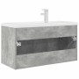 Mueble de baño con lavabo incorporado y grifo gris hormigón von , Badezimmermöbel - Ref: Foro24-3324891, Preis: 300,53 €, Rab...