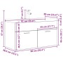 Mueble de baño con lavabo incorporado y grifo gris hormigón von , Badezimmermöbel - Ref: Foro24-3324891, Preis: 300,53 €, Rab...