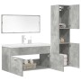 Juego muebles de baño 4 pzas madera contrachapada gris hormigón von , Badezimmermöbel - Ref: Foro24-3324900, Preis: 375,03 €,...