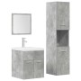 Juego muebles de baño 4 pzas madera contrachapada gris hormigón by , Bathroom furniture - Ref: Foro24-3324898, Price: 224,72 ...
