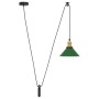 Lámpara colgante regulable en altura E27 verde brillante Ø 22cm by , Lamps - Ref: Foro24-4103445, Price: 29,60 €, Discount: %