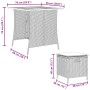 Set comedor de jardín 5 piezas con cojines ratán sintético gris by , Garden sets - Ref: Foro24-365421, Price: 232,88 €, Disco...