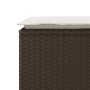 Banco de jardín con cojín ratán sintético marrón 110x40x44 cm von , Gartenbänke - Ref: Foro24-4104146, Preis: 106,27 €, Rabat...