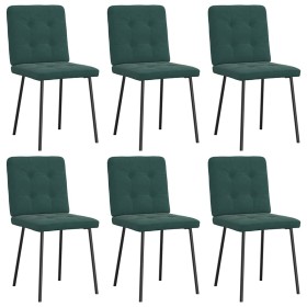 Sillas de comedor 6 unidades terciopelo verde oscuro von , Essstühle - Ref: Foro24-3315429, Preis: 296,24 €, Rabatt: %