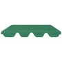 Green garden swing replacement canopy 150/130x105/70 cm by vidaXL, Covers for tents and gazebos - Ref: Foro24-312101, Price: ...