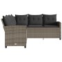 Sofá en forma de L con cojines ratán sintético gris von , Gartensets - Ref: Foro24-365416, Preis: 335,80 €, Rabatt: %