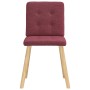 Sillas de comedor 6 unidades tela rojo tinto von , Essstühle - Ref: Foro24-3315441, Preis: 290,21 €, Rabatt: %