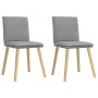 Sillas de comedor giratorias 2 unidades tela gris claro von , Essstühle - Ref: Foro24-4101255, Preis: 109,57 €, Rabatt: %