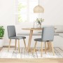 Sillas de comedor giratorias 2 unidades tela gris claro von , Essstühle - Ref: Foro24-4101255, Preis: 109,57 €, Rabatt: %