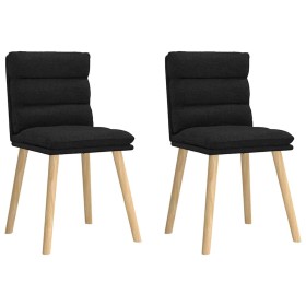 Sillas de comedor 2 unidades tela negro by , dining chairs - Ref: Foro24-4101295, Price: 111,31 €, Discount: %