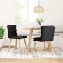 Sillas de comedor 2 unidades tela negro de , Sillas de comedor - Ref: Foro24-4101295, Precio: 111,26 €, Descuento: %