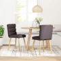 Sillas de comedor 2 unidades tela marrón oscuro by , dining chairs - Ref: Foro24-4101297, Price: 111,31 €, Discount: %
