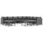 12-piece garden furniture set and gray synthetic rattan cushions by vidaXL, Garden sets - Ref: Foro24-3059777, Price: 595,49 ...