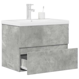 Set muebles de baño 2 piezas madera contrachapada gris hormigón de , Muebles de baño - Ref: Foro24-3324914, Precio: 193,18 €,...