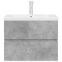 Set muebles de baño 2 piezas madera contrachapada gris hormigón de , Muebles de baño - Ref: Foro24-3324914, Precio: 192,40 €,...