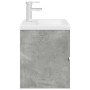 Set muebles de baño 2 piezas madera contrachapada gris hormigón de , Muebles de baño - Ref: Foro24-3324914, Precio: 192,40 €,...