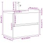 Set muebles de baño 2 piezas madera contrachapada gris hormigón de , Muebles de baño - Ref: Foro24-3324914, Precio: 192,40 €,...