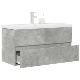 Set muebles de baño 2 piezas madera contrachapada gris hormigón von , Badezimmermöbel - Ref: Foro24-3324916, Preis: 304,40 €,...