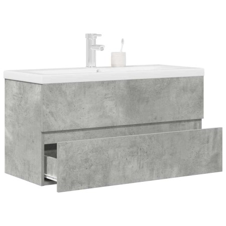 Set muebles de baño 2 piezas madera contrachapada gris hormigón von , Badezimmermöbel - Ref: Foro24-3324916, Preis: 304,40 €,...