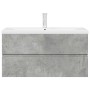 Set muebles de baño 2 piezas madera contrachapada gris hormigón von , Badezimmermöbel - Ref: Foro24-3324916, Preis: 304,40 €,...