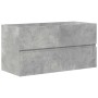 Set muebles de baño 2 piezas madera contrachapada gris hormigón von , Badezimmermöbel - Ref: Foro24-3324916, Preis: 304,40 €,...