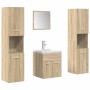 Juego de muebles de baño 5 pzas madera ingeniería roble Sonoma by , Bathroom furniture - Ref: Foro24-3325029, Price: 261,53 €...