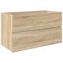 Set de muebles de baño 3 pzas madera contrachapada roble Sonoma von , Badezimmermöbel - Ref: Foro24-3325043, Preis: 254,04 €,...