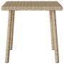 Mesa centro jardín rectangular beige 40x40x37cm ratán sintético de , Mesas de jardín - Ref: Foro24-4104048, Precio: 31,30 €