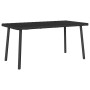 Mesa centro jardín rectangular negra 80x40x37cm ratán sintético by , Garden tables - Ref: Foro24-4104055, Price: 44,26 €, Dis...