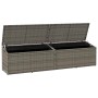 Caja de almacenaje de jardín ratán sintético gris 220x50x58 cm von , Aufbewahrungsboxen für den Außenbereich - Ref: Foro24-41...