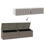 Caja de almacenaje de jardín ratán sintético gris 220x50x58 cm von , Aufbewahrungsboxen für den Außenbereich - Ref: Foro24-41...